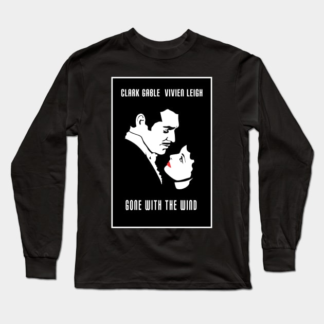 Gone with the Wind Long Sleeve T-Shirt by RockettGraph1cs